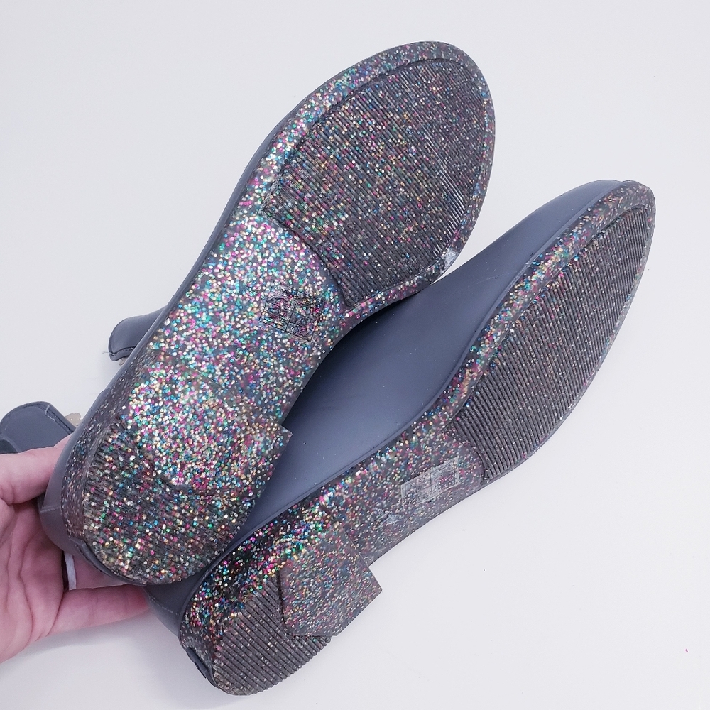 Jack Rogers Sallie Womens Ankle Rain Boots Glitter - Picture 5 of 6